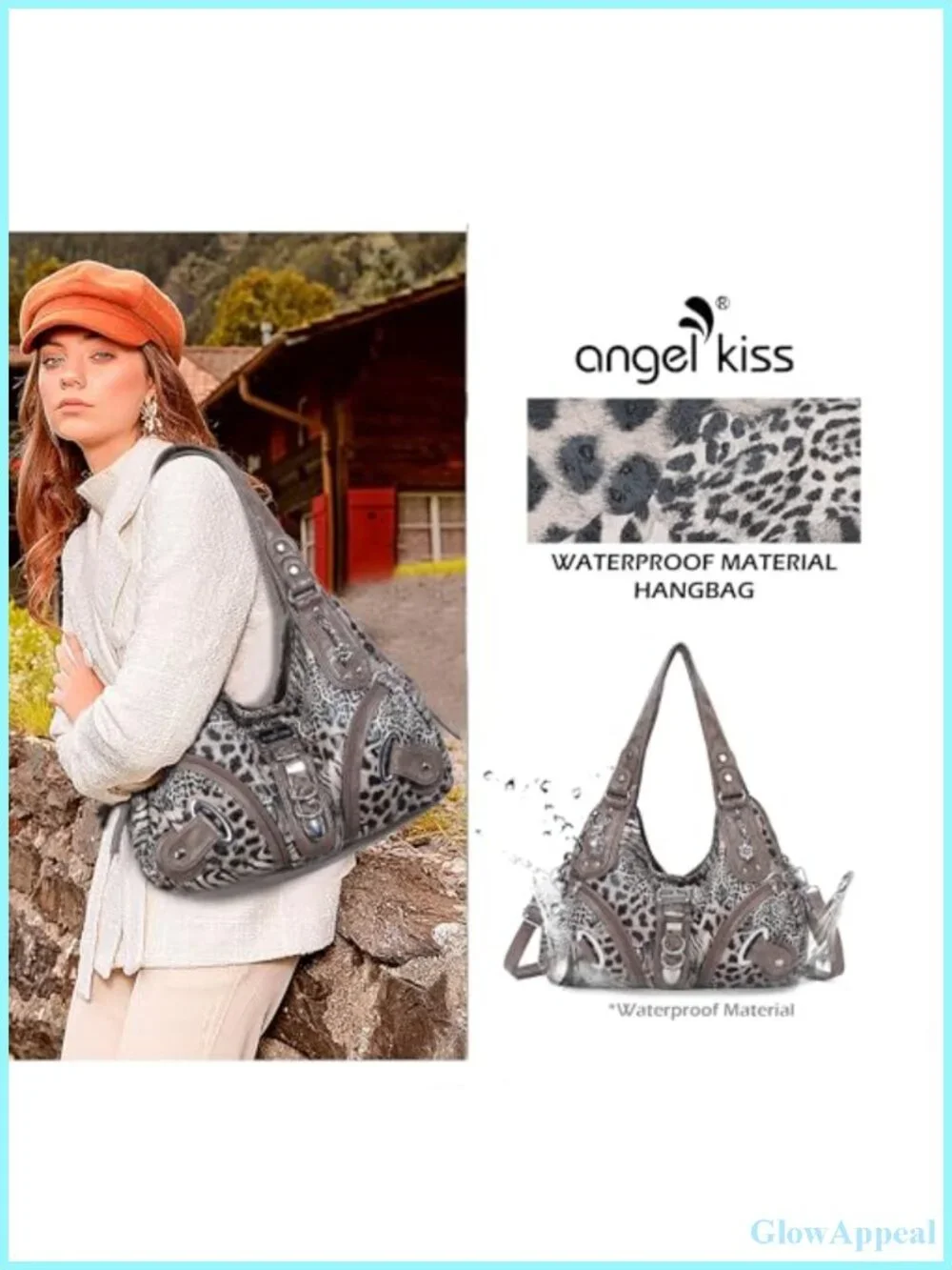 Washed PU Leather Hobo Bag Convertible Shoulder Bag Large Vegan Handbag